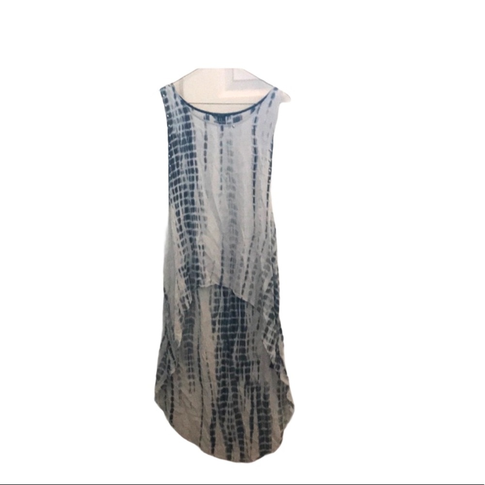 Black, Gray, and White High Low Tunic
